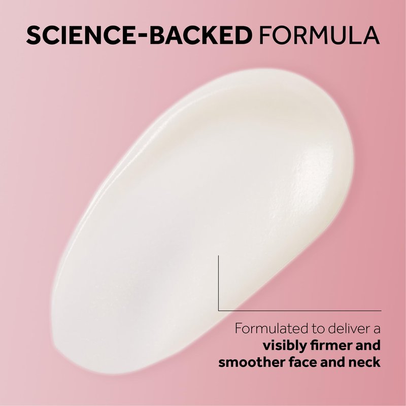 No7 Restore & Renew Multi Action Serum for Face & Neck - Anti Aging Serum for Neck Firming and Tightening - Infused with Hydrating Collagen Peptides & Hyaluronic Acid for Crepey Skin (1.69 Oz)
