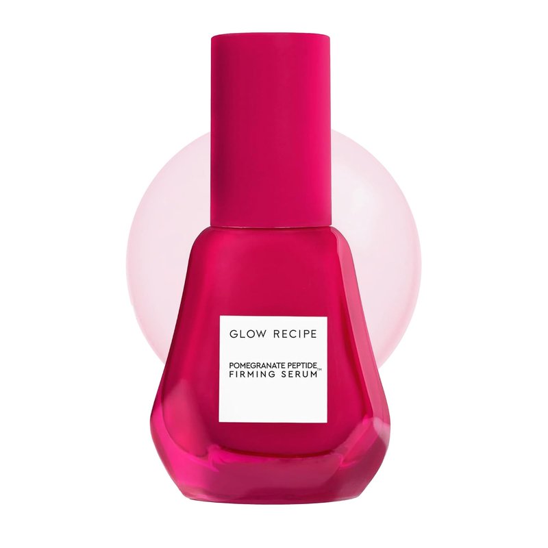 Glow Recipe Pomegranate Copper Peptides Face Serum - Plumping, Firming Multi Peptide Anti Aging Serum for Women & Men + Hydrating Hyaluronic Acid to Smooth Lines, Support Collagen & Skin Elastin, 30ml