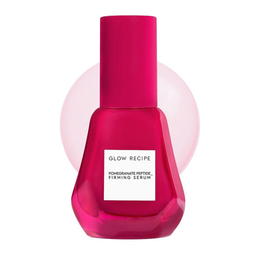 Glow Recipe Pomegranate Copper Peptides Face Serum - Plumping, Firming Multi Peptide Anti Aging Serum for Women & Men + Hydrating Hyaluronic Acid to Smooth Lines, Support Collagen & Skin Elastin, 30ml