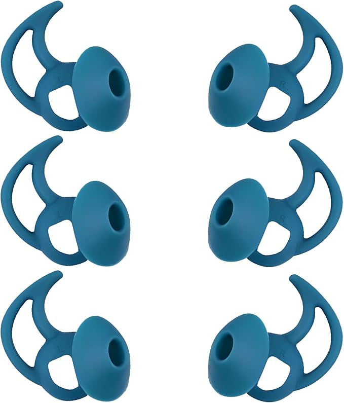 WKYMY Earbud Replacement Tips Earbud Covers Silicone Tips Compatible with Bose Quietcomfort and Sport Headphone Eartips Ear Bud Tips Large 3 Pairs