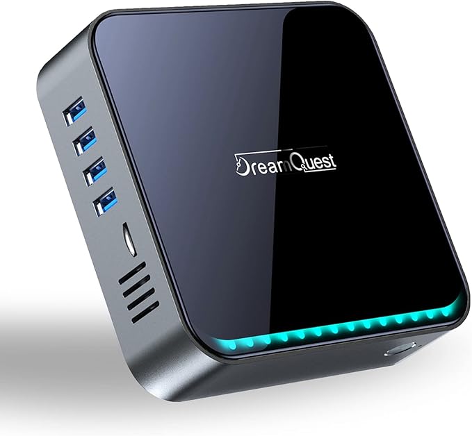 DreamQuest Mini PC W 11 Pro, Intel 12th Gen N95 (Up to 3.4GHz), 16GB RAM, 512GB SSD | Mini Computer Business & Home Office | 4K HDMI, Gigabit Ethernet, WiFi 5, BT 5.0