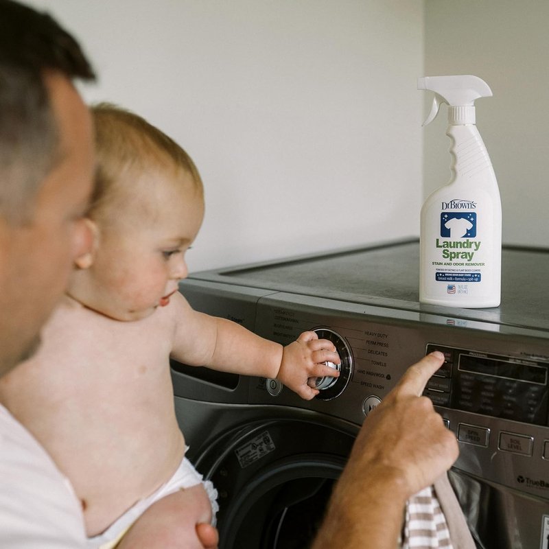 Dr. Brown's Laundry Spray Stain and Odor Remover for Baby Clothes, Hypoallergenic, Fragrance-Free, 16 fl oz, 1 Pack