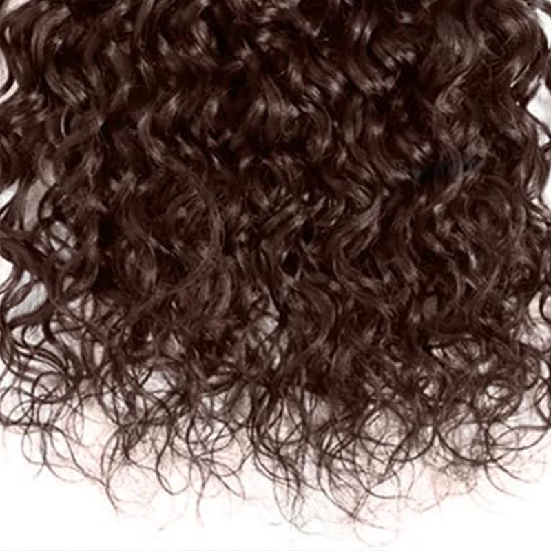 Human Hair Bundles 24 Inch Water Wave Single Bundle #4 Chocolate Brown Human Hair Unprocessed Native Virgin Hair 100g Total 1 Extension Wet and Wavy Human Hair Extensions for Women