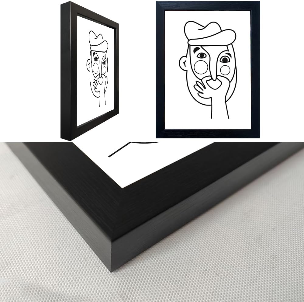 Regine Switzerland Funny Bathroom Wall Art - Modern Minimalist Canvas Print | Black & White Decor