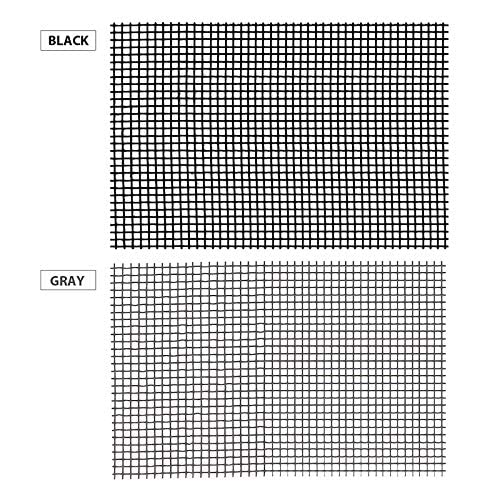 Plextone Window Screen Repair Kit Tape Fiberglass Repair Kit for Window Screen and Screen Door Tears Holes 3-Layer Strong Adhesive Window Screen Mesh Repair Waterproof Screen Repair Kit（2"×80"） Grey