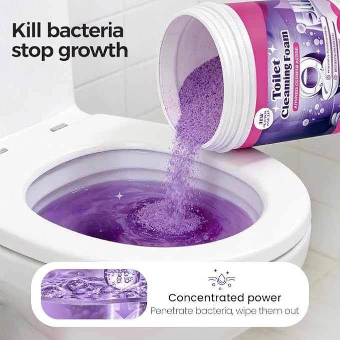2026 New Toilet Bowl Cleaner, Toilet Cleaning Foam, Power Foaming Toilets Clean, Clean Foam Cleaner, Touch Free Foaming Powder â Bathroom Cleaning Powder (2PCS)