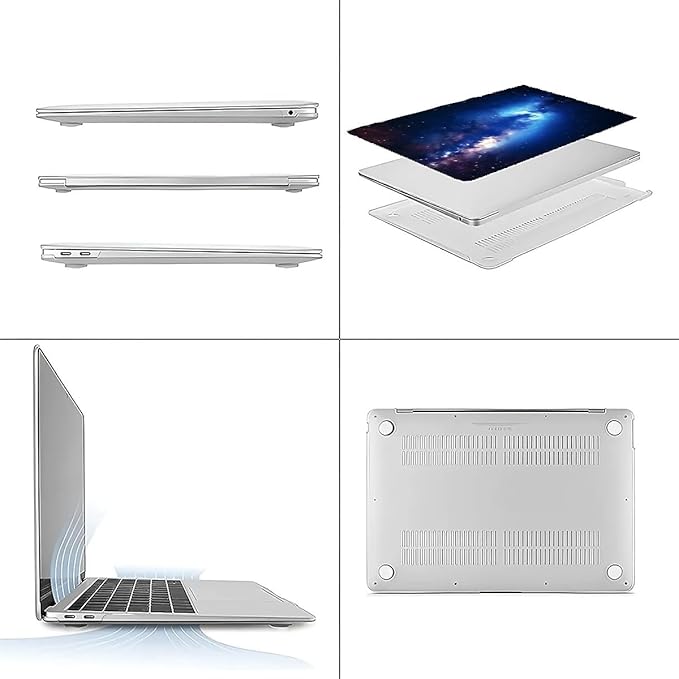 COTAIL Compatible with MacBook Air 13.3 13.6 Inch Case 2022 2021 2020 2019 Plastic Hard Shell Case Cover,13.3 Air (A1932/A2179/A2337), Milky Way Galaxy
