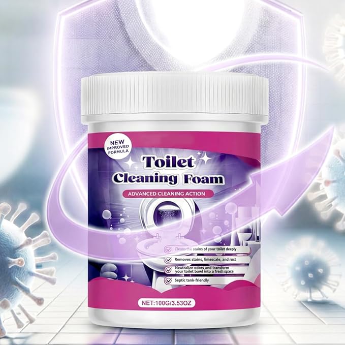 2026 New Toilet Bowl Cleaner, Toilet Cleaning Foam, Power Foaming Toilets Clean, Clean Foam Cleaner, Touch Free Foaming Powder â Bathroom Cleaning Powder (1PCS)