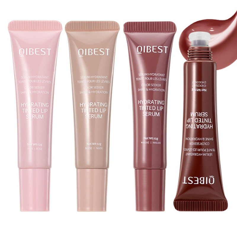 Riroenst 4-Piece Hydrating Lip Gloss Set, High Shine Glass Finish Plumping Lip Jam, Moisturizing Jelly Lipstick Gift for Women