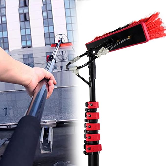 Window Cleaning Water Fed Poles Roof Cleaning Tools,12-36 Foot Window Cleaning Water Fed Poles,Cleaning Tool for Window Glass, Solar Panel,10.8m/36FT
