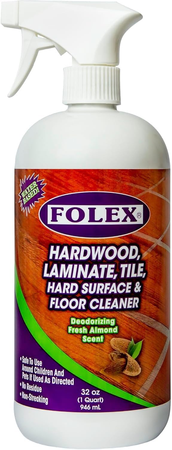 FOLEX Carpet Spot Remover & Hardwood/Floor Cleaner Bundle â Removes Pet Stains, Grease, Red Wine, Food & More â Bundle of Two 32 oz Bottles + 2 Reusable Cleaning Cloths