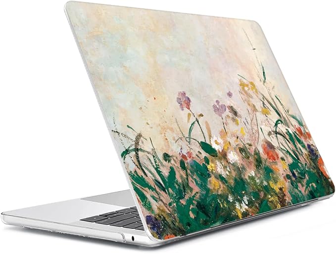 HOHAIYOO Compatible with MacBook Air 13.6 inch Case 2026 2025 2024-2022 Release M5 A3449 M4 A3240 M3 A3113 M2 A2681 with Touch ID, Hard Shell Case&Keyboard Cover&Screen Film&Webcam Cover, Oil Painting