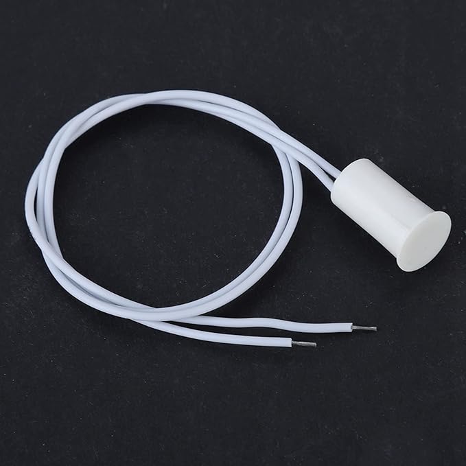 10 Pack Magnetic Contacts Switch, NC Recessed Wired Window Door Contact Sensor for Home Security Alarm Systems, 10PCS, White
