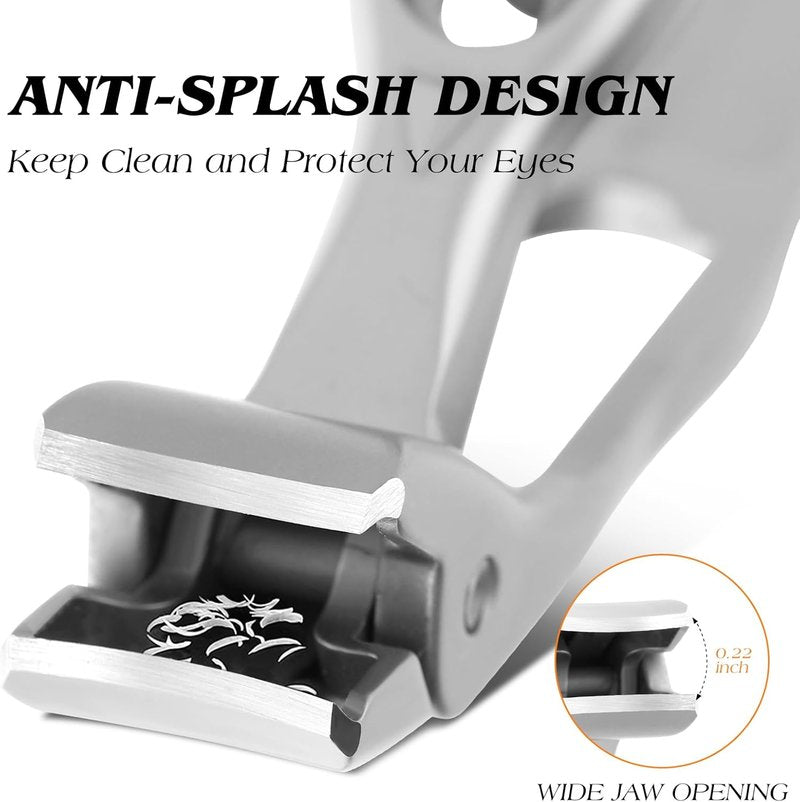 Toenail Clippers for Seniors - Professional Long Handled Ingrown Nail Cutter | Ultra-Sharp Wide Jaw Design