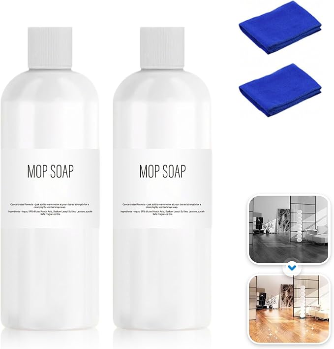 Mop Soap Brazilian Waves, 2026 Upgrade Highly Scented Brazilian Waves Mop Soap for Floor Cleaning, Mop Soap Luxury Mop Soap For Floor Cleaning, Multisurface Bathroom and Kitchen Cleaner Supplies (2)