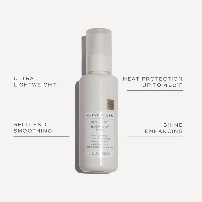 Kristin Ess Hydrating Heat Protection Spray - Frizz Control & Shine Enhancer | Thermal Protectant Up to 450°F - Pear Scent
