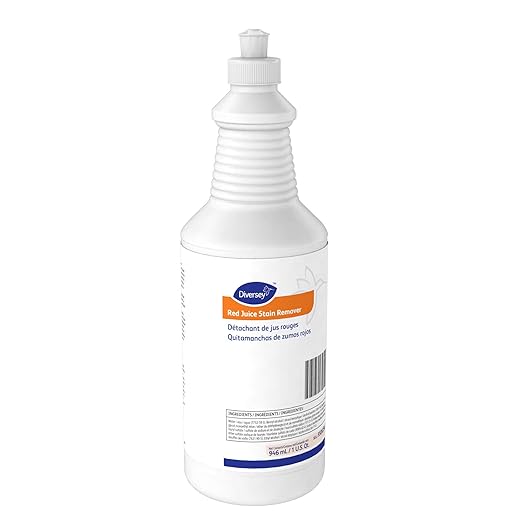 Diversey 95002540 Red Juice Stain Remover, Removes Wine, Fruit Punch, Soft Drinks, Grease, Mustard & More from Carpet, Ready-to-Use, 32-Ounce (Pack of 6)