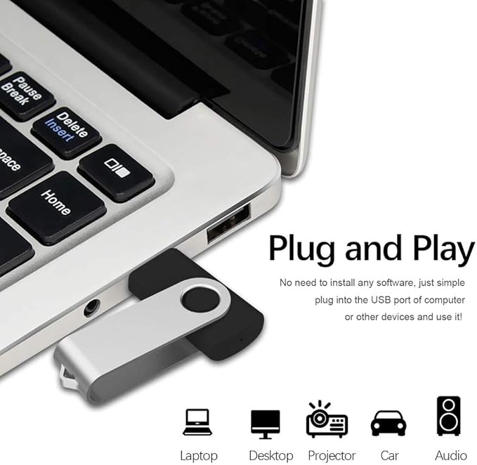Aiibe 50pcs 16GB Flash Drives Bulk 16GB USB Flash Drive 50 Pack 16G USB 2.0 Thumb Drive USB Drives Zip Dirves Wholesale, Black