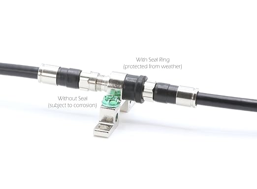 THE CIMPLE CO Coax Weather Boots for F Connectors - Rubber Boots for Ground Blocks, Splitters, or Other F81 Connections - Water-Tight Seal Protects Coaxial Cable Couplers from Weather - 10 Pack