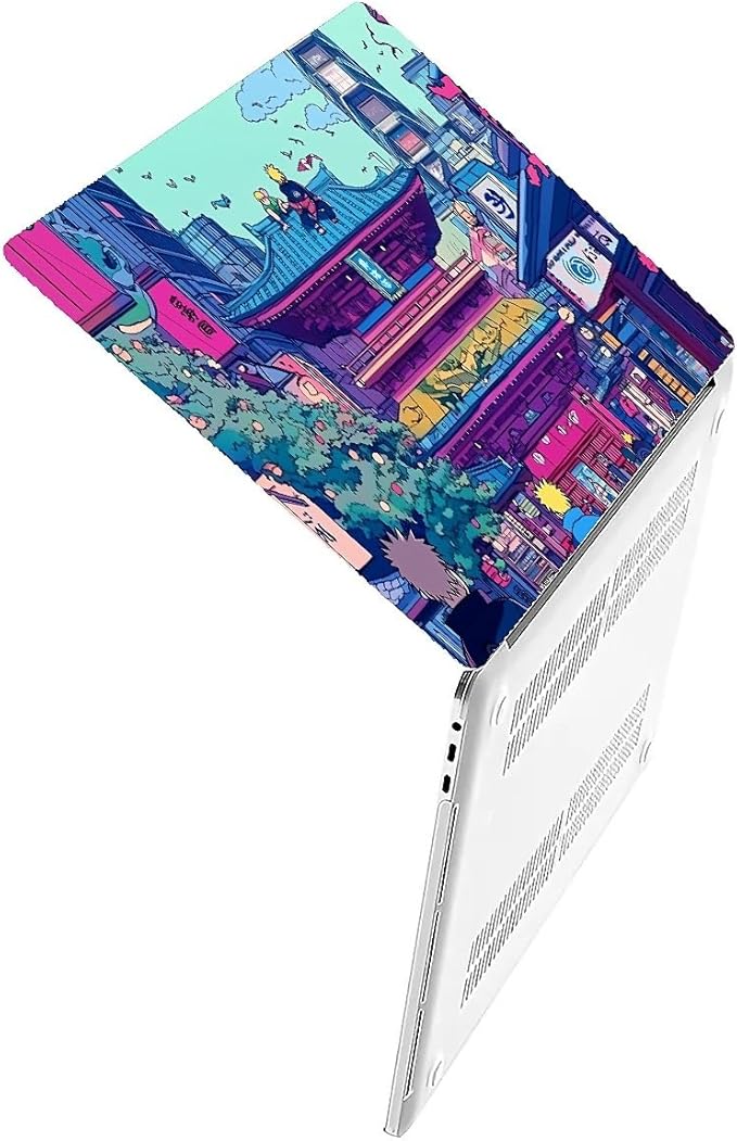 COTAIL Compatible with MacBook Air 13.3 13.6 Inch Case 2022 2021 2020 2019 Plastic Hard Shell Case Cover,13.6 Air (A2681) M2 2022, Traditional Japanese Architecture