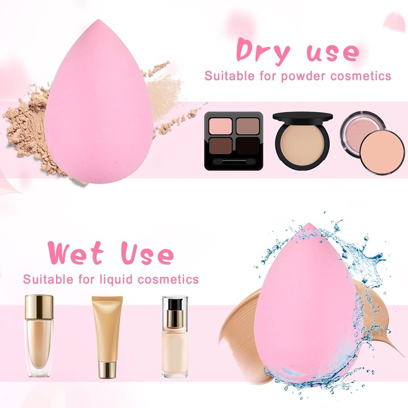 Mini Makeup Sponges - 40Pcs Multi-Colored Super Soft Facial Beauty Tools for Foundation & Liquid Application
