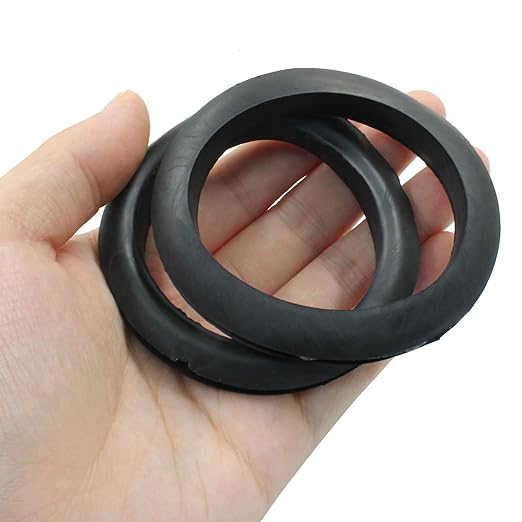 Kyuionty 6 Pcs Rubber Grommets, 2-3/8" Inside Diameter 2-1/2" Drill Hole Rubber Wire Grommets O Ring Grommets for Wire, Firewall, Cables, Plugs, Automotive