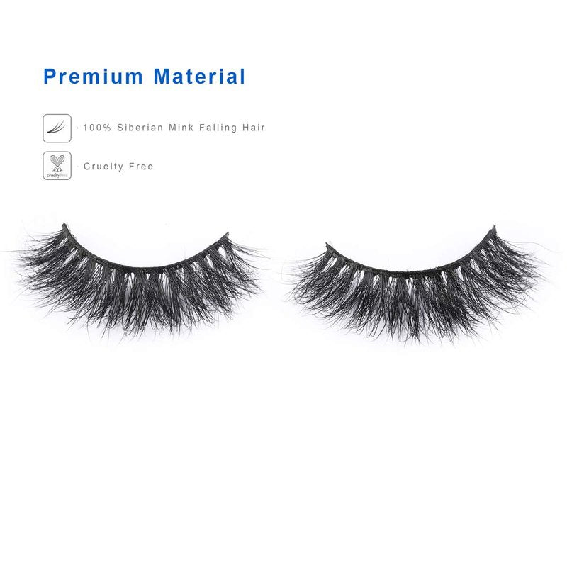 Miss Kiss Real 3d Mink Lashes Natural Look, Curly Fluffy False Eyelashes Strip, Soft Cat Fake Eye Lash Can be Reused for Women 1 Pair 12mm Length