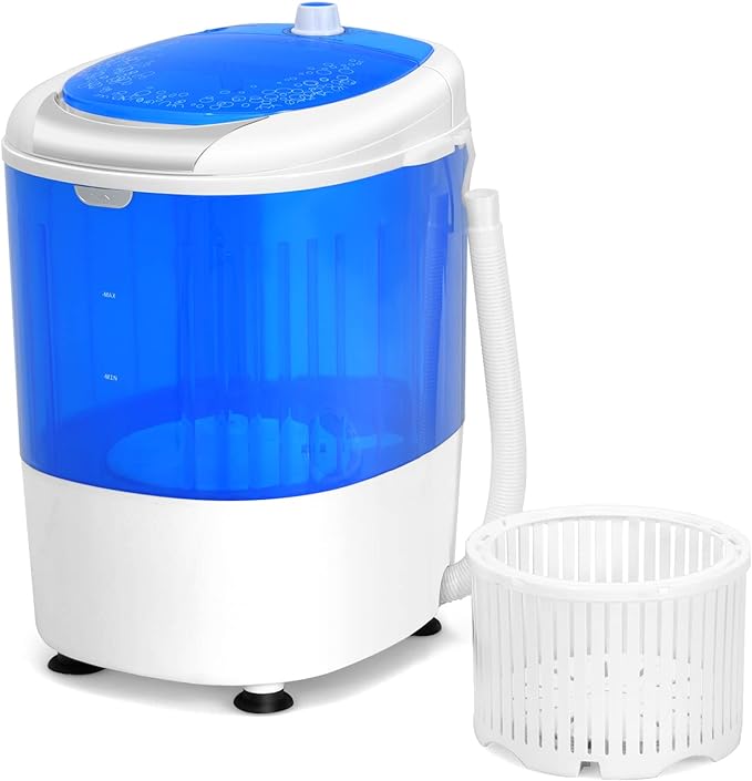 Giantex Portable Washing Machine, Mini Washer and Spinner Combo, 5.5lbs Washing Capacity, Semi-automatic Compact Laundry Machine for Apartment Dorm RV
