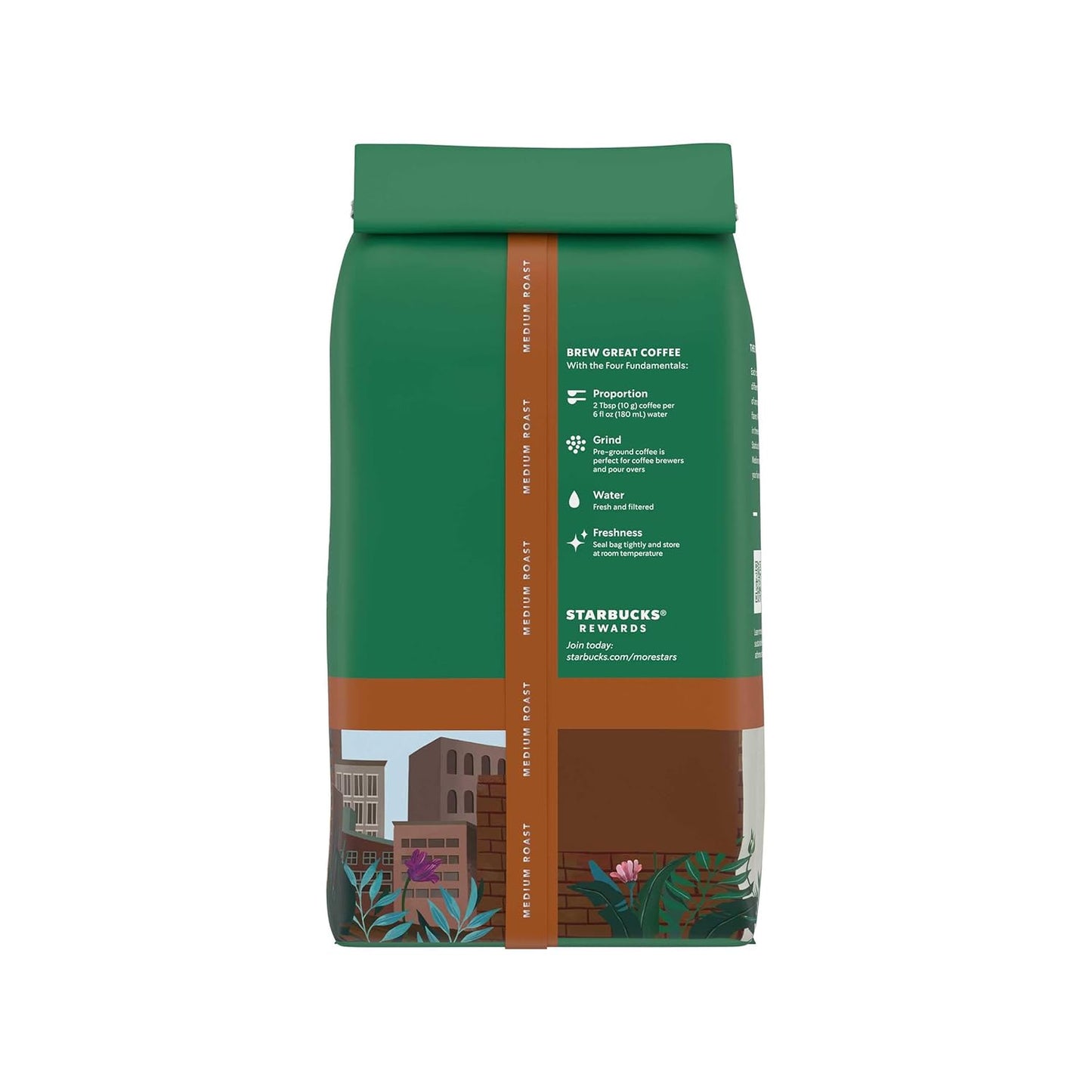 Starbucks Ground Coffee - Decaf Pike Place Roast, Medium Roast, 100% Arabica | 3 Bags (12 oz Each)