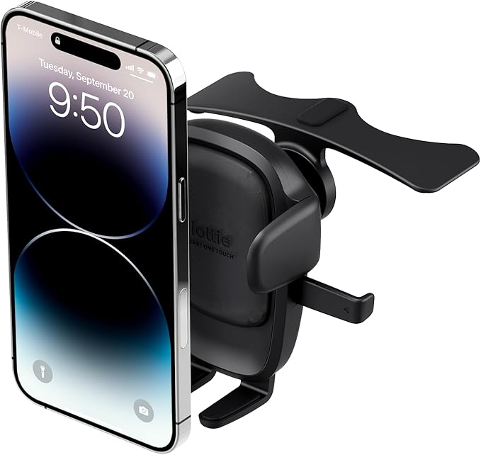 iOttie Easy One Touch Advanced CD Slot Car Phone Mount - Universal Cell Phone Holder for iPhone, Google, Samsung, LG, Moto and All Other Smartphones