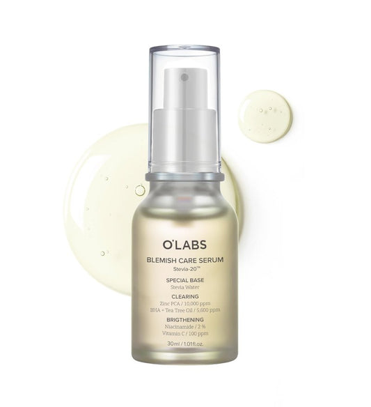 O'LABS Blemish Care Serum 30ml / 1.01 fl.oz Lightweight Facial Serum Vitamin C Stevia Water Base