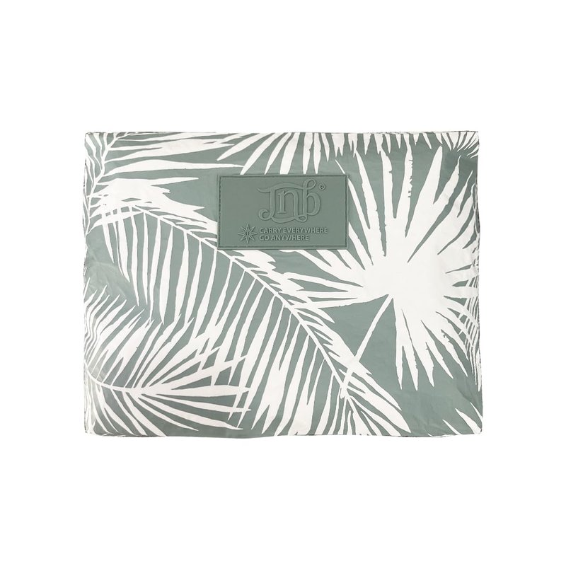 JNB 100% Coated Tyvek Material Palm Leaves Design Beach Pouch, Waterproof Pouch for Beach, Makeup Pouch, Wet Dry Bag, Sag03