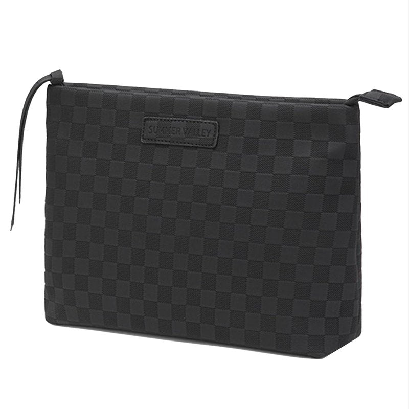 YDR Large Travel Bag,Makeup Bag Large Capacity Makeup Organizer Portable Travel Toiletry Bag PU leather Portable Travel Pouch(Cosmetic-2-Black)