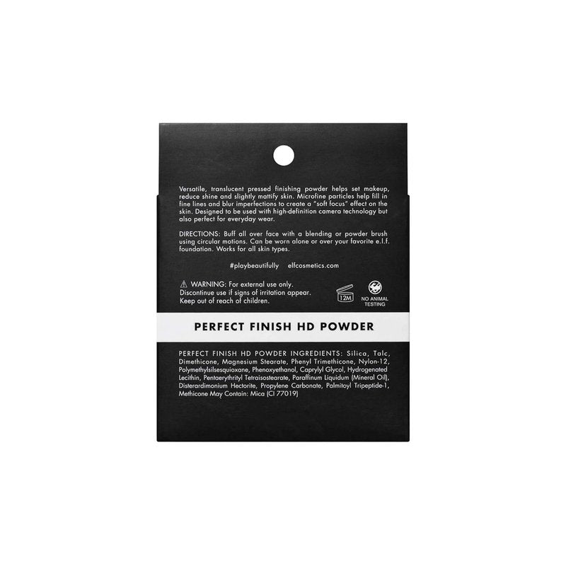 e.l.f. Perfect Finish HD Powder - Translucent Setting Powder for Flawless Skin | 0.28 oz