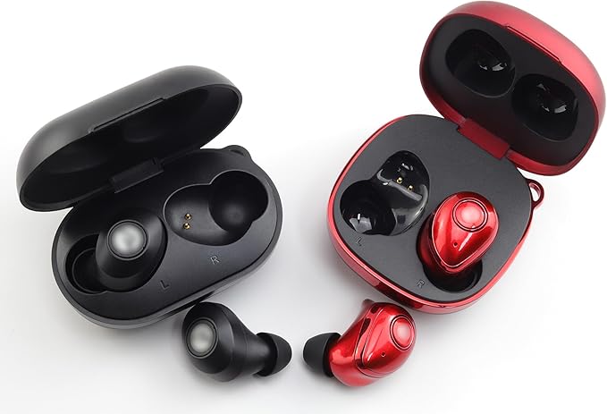 NANLANFAN Replacement Silicone Ear Tips for Ray-con E25, Ray-con Everyday/Fitness Earbuds, 9 Pairs (S/M/L, Black)