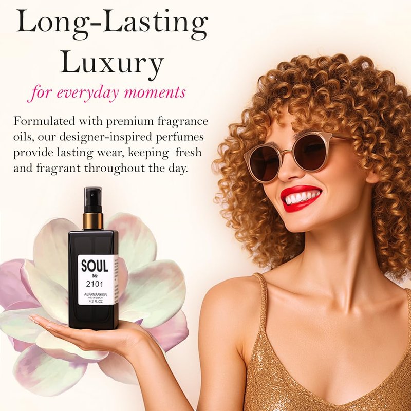 ALFAMARKER SOUL №3501 Love and don't worry – Perfume for Women | Long Lasting Eau de Parfum Spray 4.0 Fl Oz / 120ml | Boutique-Inspired Oriental Sweet Women’s Fragrance (4 Fl Oz, Liquid Cherry)