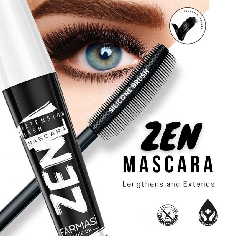 CC Cream & Zen Extension Lash Mascara Set | Color Correcting Skin Tint with SPF 25 - Light to Medium Shade, Natural Finish