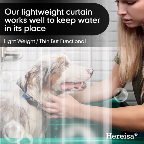 Hereisa 2-Pack Clear Plastic Shower Curtain Liners, 3G Lightweight [72x72 Inch] - Crystal Transparency, Waterproof Bathroom & Bathtub Liners, Easy Install