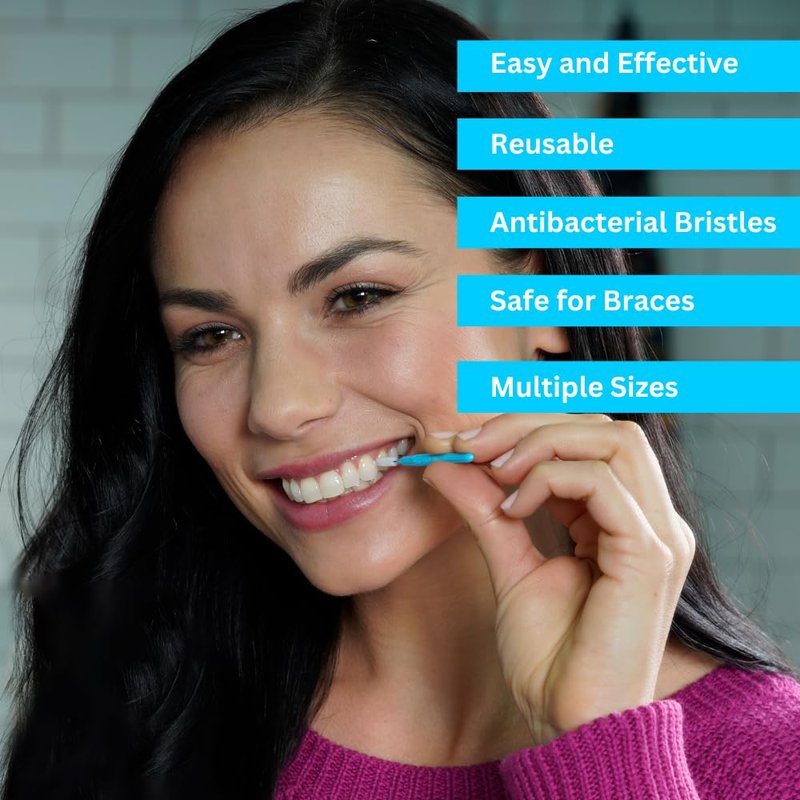 Piksters Interdental Brushes, Size 5, 100 Count (10 x 10 Packs), Interdental Tooth Brush for Large Gaps, Gum Soft Bristles for Plaque Removal, Safe for Braces (100 pk)