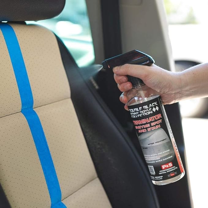 P & S PROFESSIONAL DETAIL PRODUCTS Terminator Enzyme Spot & Stain Remover – Professional Upholstery & Carpet Cleaner, Eliminates Grease, Dirt, Protein-Based Stains, Fresh Scent - 16 Oz.