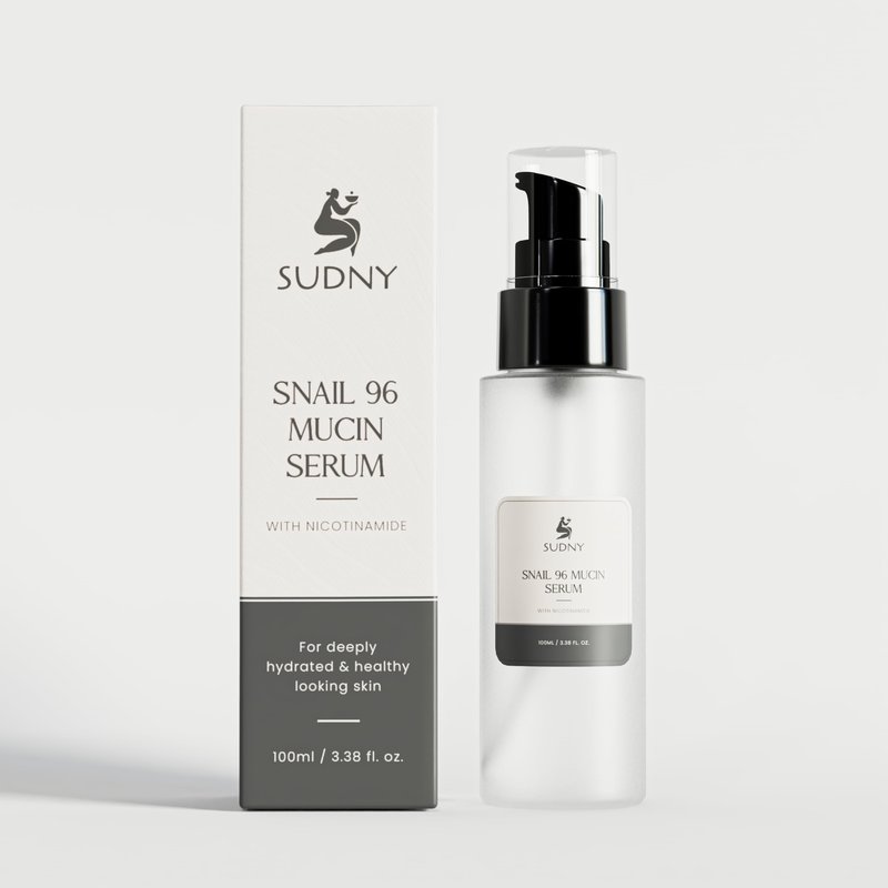 SUDNY Snail Mucin 96% Repairing Essence with Niacinamide, Aloe Vera & Glycerin - Snail Mucin Serum to Hydrate & Repair Dull Skin & Fine Lines- Gentle Skincare Serums with Snail Serum for Everyday Care