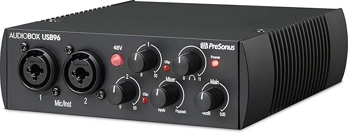 PreSonus AudioBox USB 96 25th Anniversary Studio Recording Package