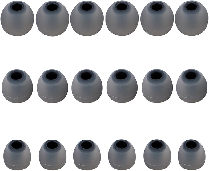 MMYQXI Silicone Replacement Earbud Tips Earbud Covers Fit for in-Ear Headphones (Inner Hole 3.8mm -5.1mm) Ear Bud Rubber Tips Ear Tips 9 Pairs