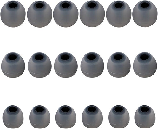 MMYQXI Silicone Replacement Earbud Tips Earbud Covers Fit for in-Ear Headphones (Inner Hole 3.8mm -5.1mm) Ear Bud Rubber Tips Ear Tips 9 Pairs