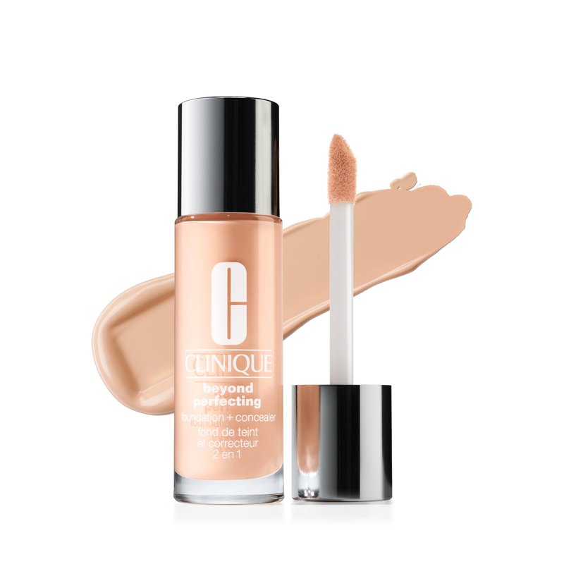 Clinique Beyond Perfecting Liquid Lightweight Full Coverage Foundation + Concealer For Dry Combination to Oily Skin Types, Ivory, 1 Fl Oz