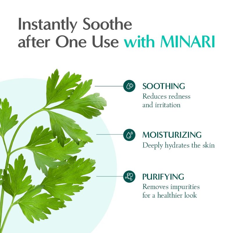 RATAPLAN Minari Calming Moisture Cream 2 Pack - with Hyaluronic Acid, Centella Asiatica, Heartleaf, Reduce Skin Heat, Daily Face Gel Cream for Dry and Sensitive, Korean Skincare