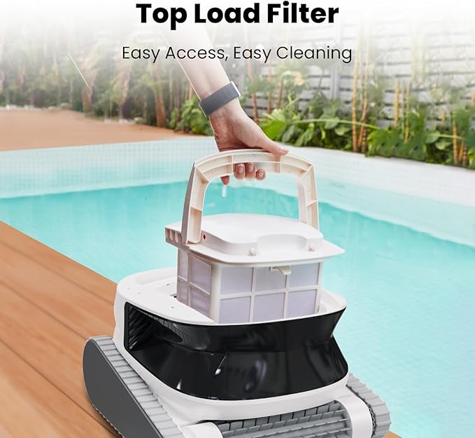 Poolmate Hydro 4 Cordless Robotic Pool Cleaner for All Pool Types, Battery Powered Robot Pool Vacuum, 210 Min Battery Life, Smart WiFi & Bluetooh App Control, Complete Wall & Waterline Pool Cleaning