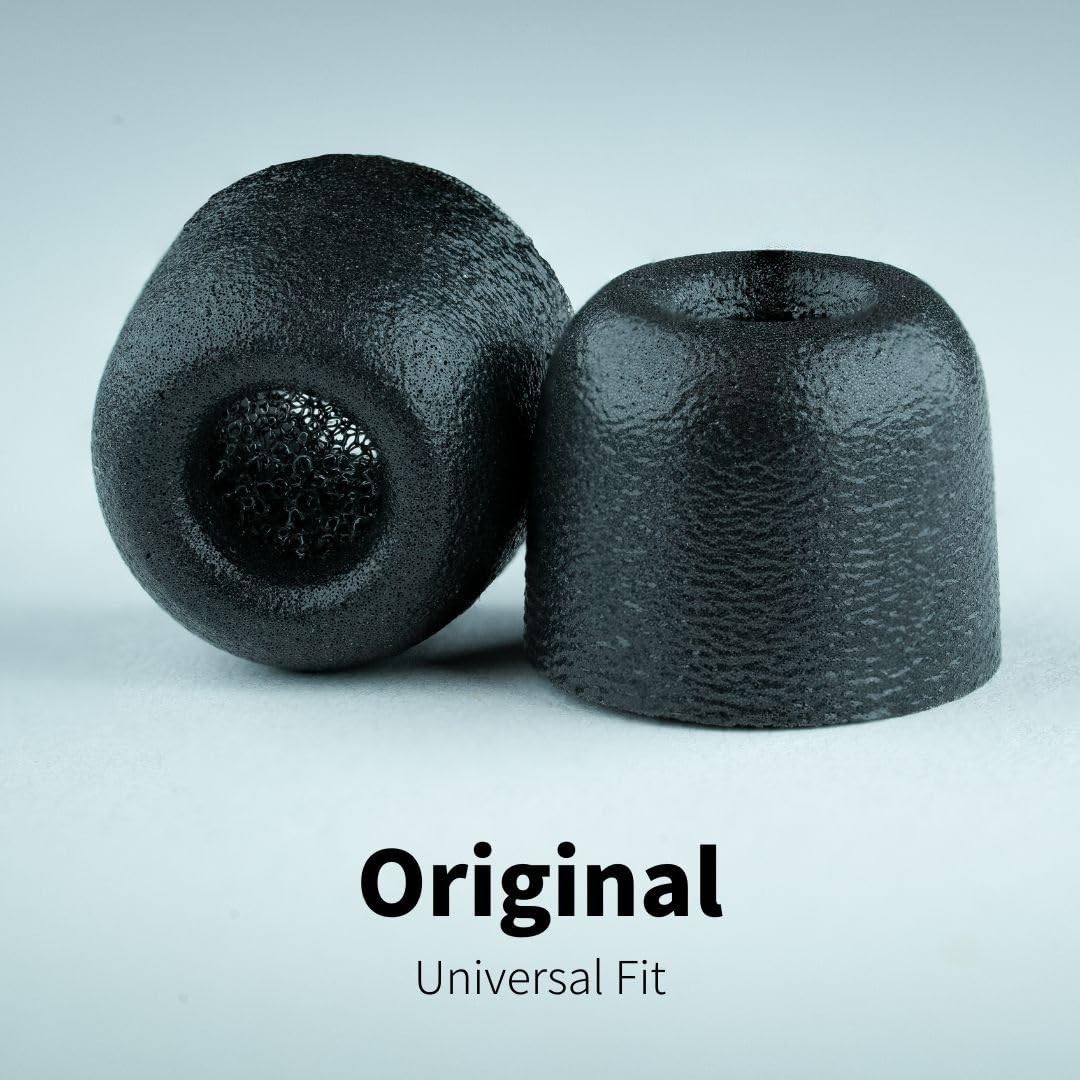 Comply 100 Core Series | Memory Foam Replacement IEM Ear Tips for Etymotic, Westone, Klipsch & More | Superior Noise Isolation, Ultimate Comfort, Secure Fit | Variety, Black, Small (3 Pairs)