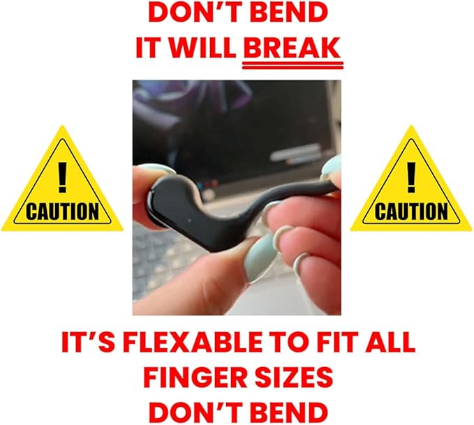 INSTAWOW AirKlc Finger Ring Mouse, Bluetooth Touchpad, Cursor Control, Video Scroll, Compatible with PC, Laptop, Mobile, Tablet