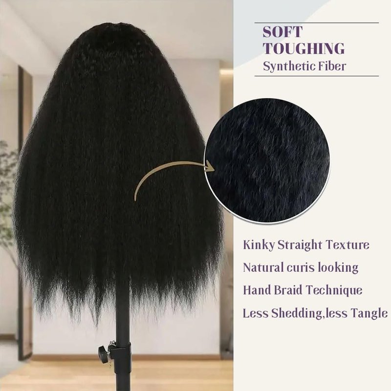 Emistar 16 Inch Body Wave 13x6 HD Lace Front Wigs Blend Human Hair 180% Density Bob Wig Pre Plucked Short Bob Wigs for Black Women Glueless Frontal Wig Synthetic Hair Natural Black Loose Wavy
